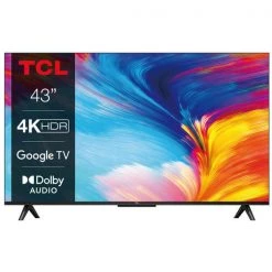 TCL 43P638 - 43'', 4K UHD LED TV, Google TV, 2022 - Fernseher