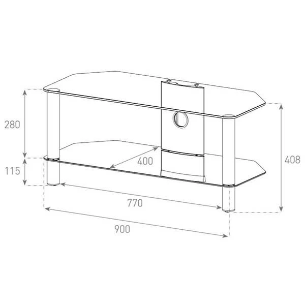 Balcar NEO290-C-SLV - TV Möbel 4 Balcar NEO290-C-SLV - TV Möbel – Bild 2