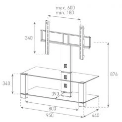 Balcar PL2495-B-HBLK - TV Möbel