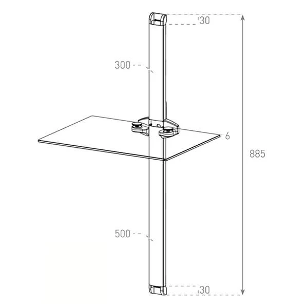 Balcar PL2610-B-BLK - TV Möbel 4 Balcar PL2610-B-BLK - TV Möbel – Bild 2