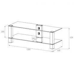 Balcar PL3410-B-HBLK - TV Möbel