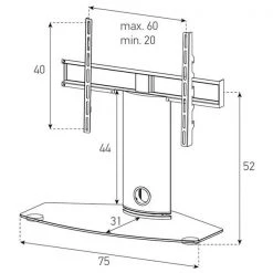 Balcar PL-2344-B-SLV - TV Möbel