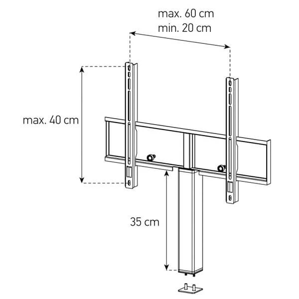 Balcar STA-ADP-HBLK-4060 - TV Möbel 4 Balcar STA-ADP-HBLK-4060 - TV Möbel – Bild 2